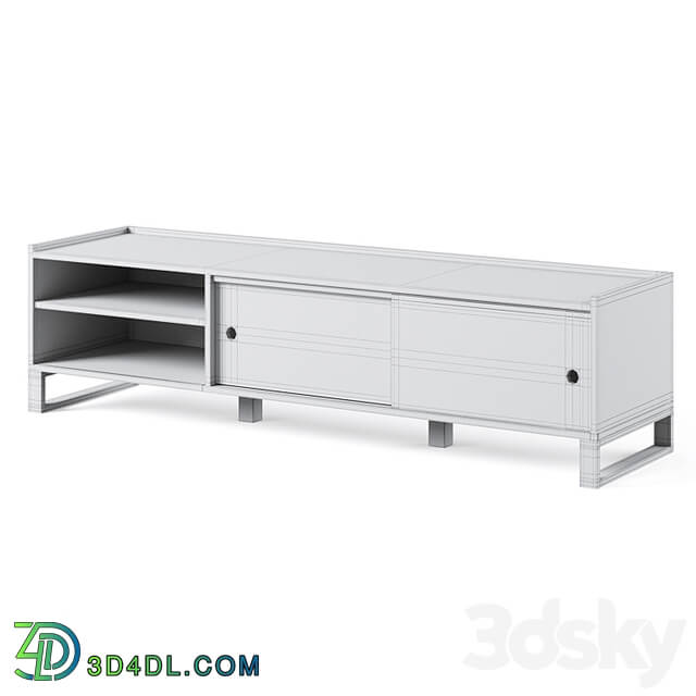 Hiba Solid Oak & Steel TV Unit 2 by LA REDOUTE INTERIEURS