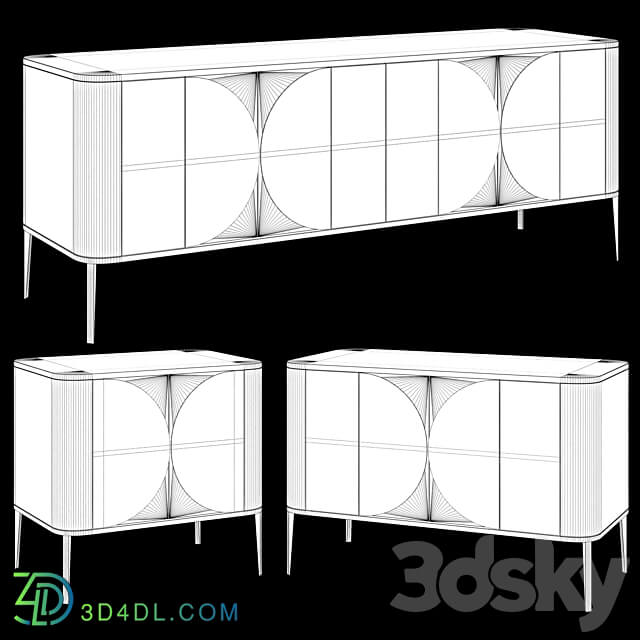 Sideboard Chest of drawer Art Deco chest of drawers and bedside 06