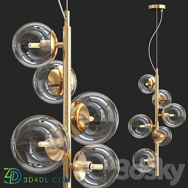 Pendant light Designer ring chandelier IONA Сhandelier Gold