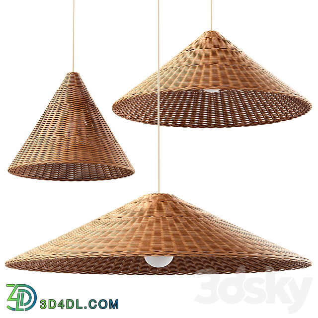 Pendant light Ferm living dou lampshades