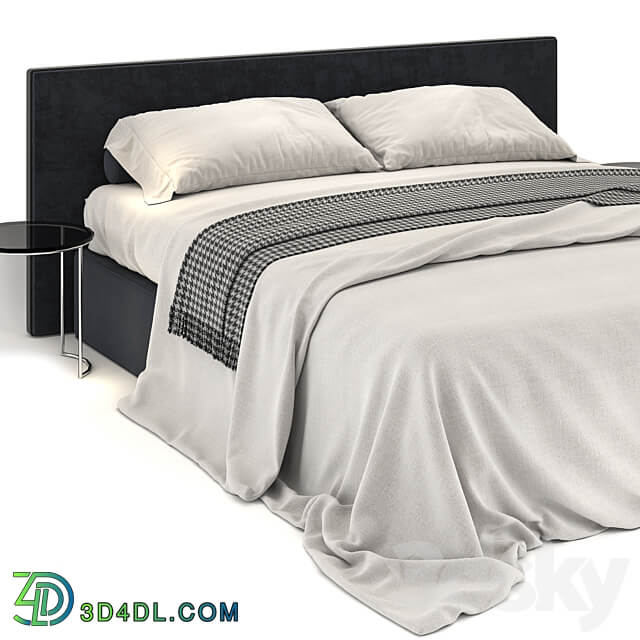 Bed Meridiani stone black bed