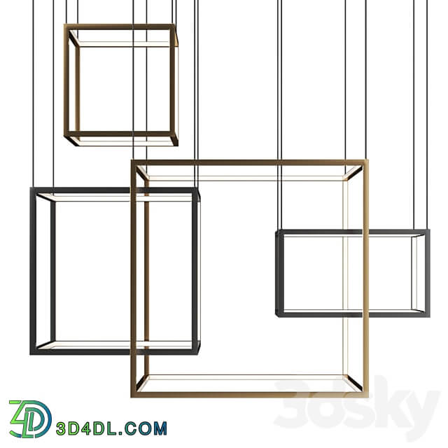 Pendant light CUBE X pendant lamp by Aromas del Campo