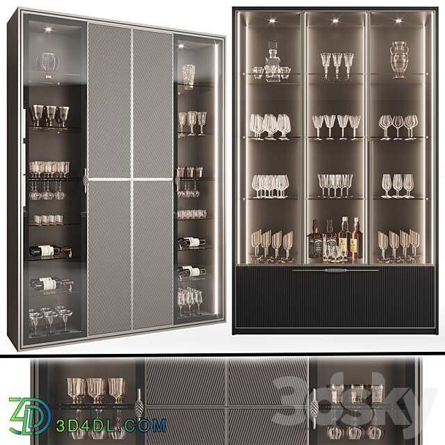 Wardrobe Display cabinets Сupboard with dishes My Design 22