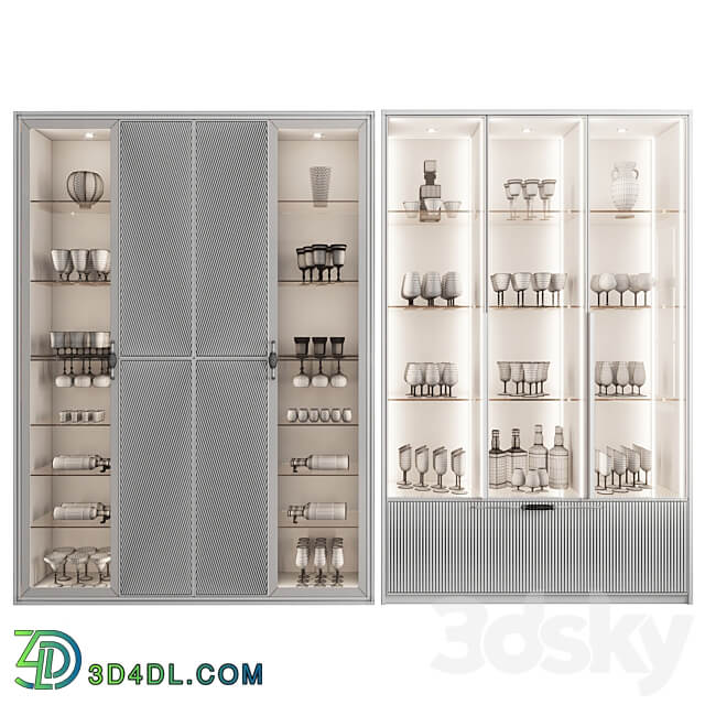 Wardrobe Display cabinets Сupboard with dishes My Design 22
