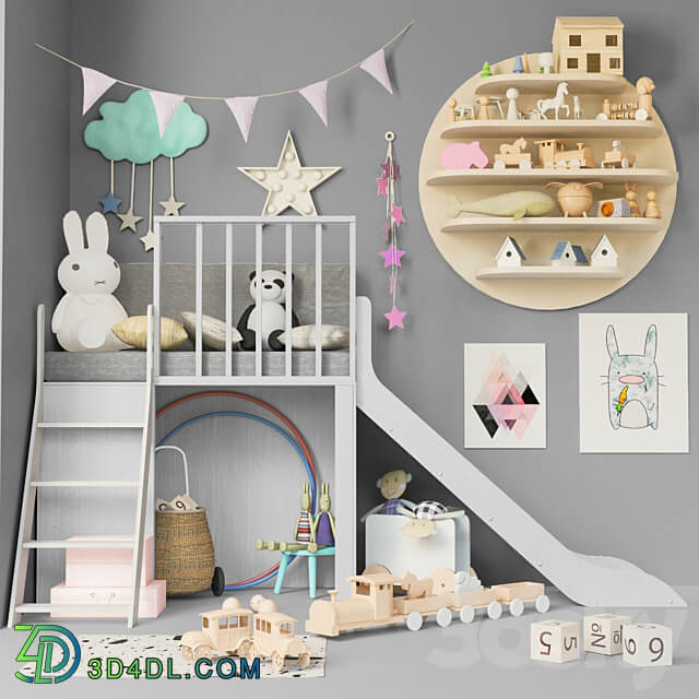Children s room with toys and furniture for children 3 Miscellaneous 3D Models