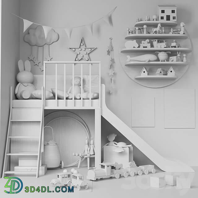 Children s room with toys and furniture for children 3 Miscellaneous 3D Models