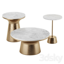 Marble Topped Pedestal Side Table West Elm 