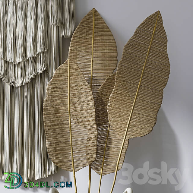 Decorative set Decorative set with Wall Hanging Macrame 4