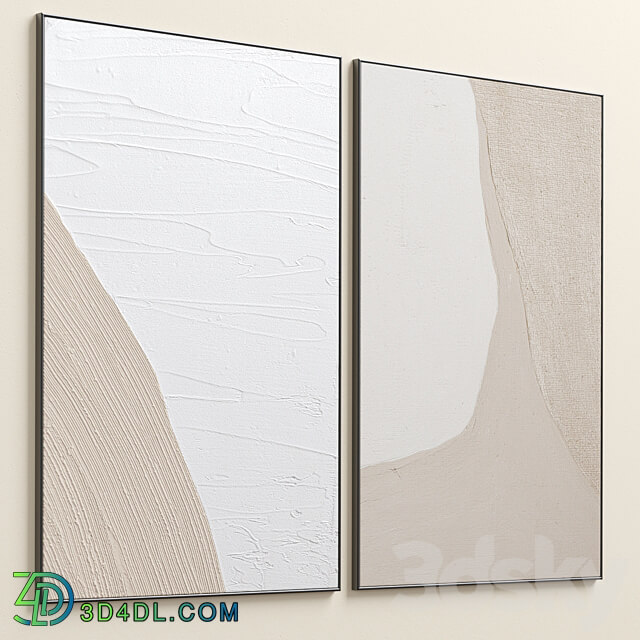 Abstract Textural Plaster Wall Art C 276