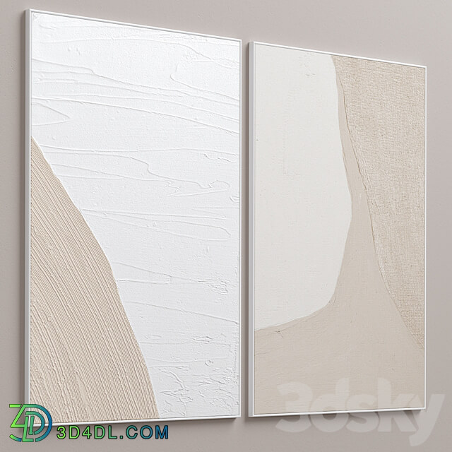 Abstract Textural Plaster Wall Art C 276