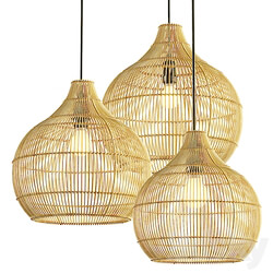 Pendant light Aliexpress modern rattan chandelier 