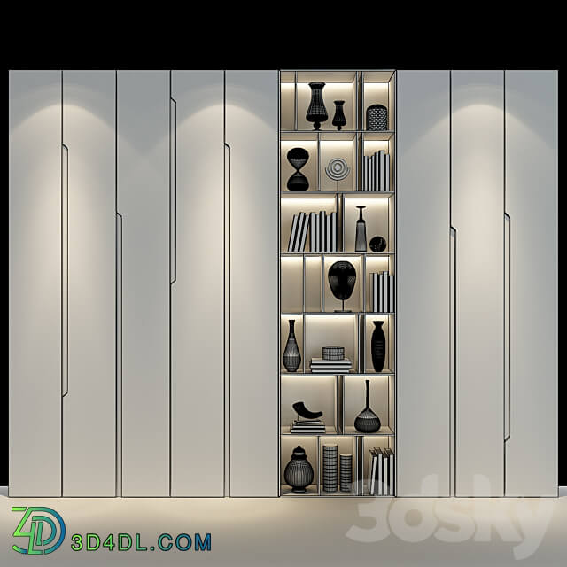 Wardrobe Display cabinets Furniture composition set 233