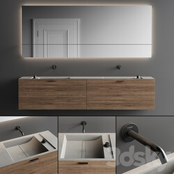 Inbani Grate 03 Vanity Unit Set 4 