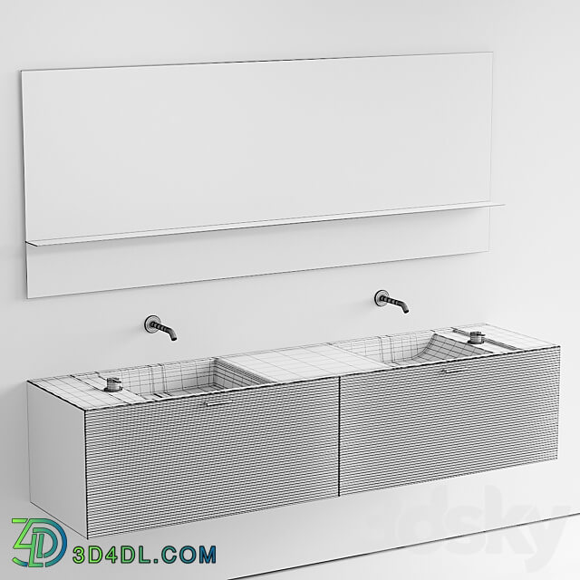 Inbani Grate 03 Vanity Unit Set 4