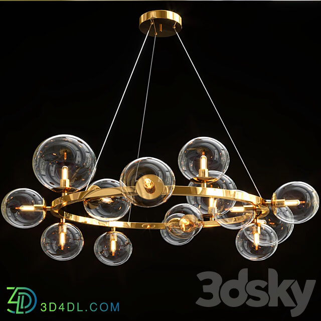 Pendant light Odeon Black Gold Light Collection