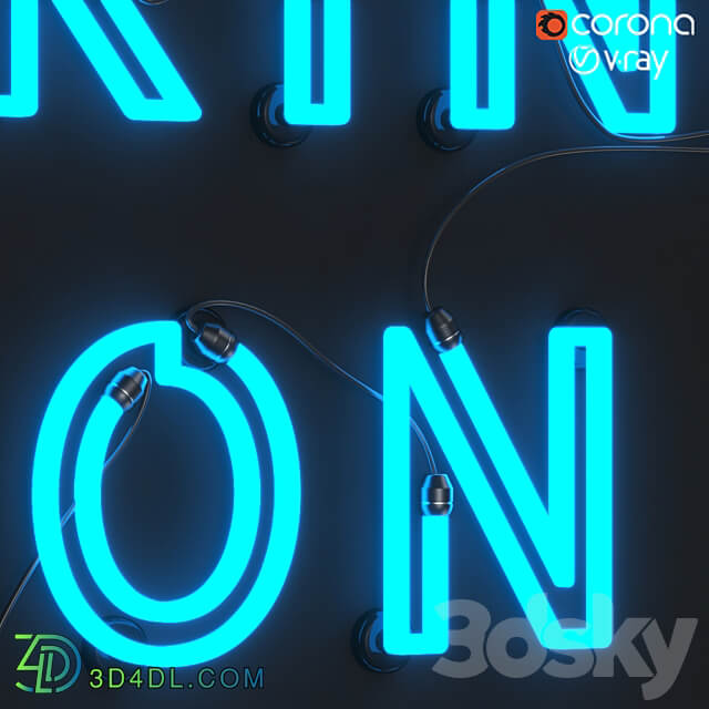 Other decorative objects neon light lamp 003