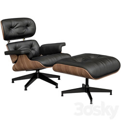 Eames Style Lounge Chair Ottoman 