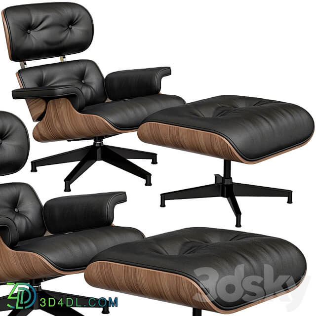 Eames Style Lounge Chair Ottoman