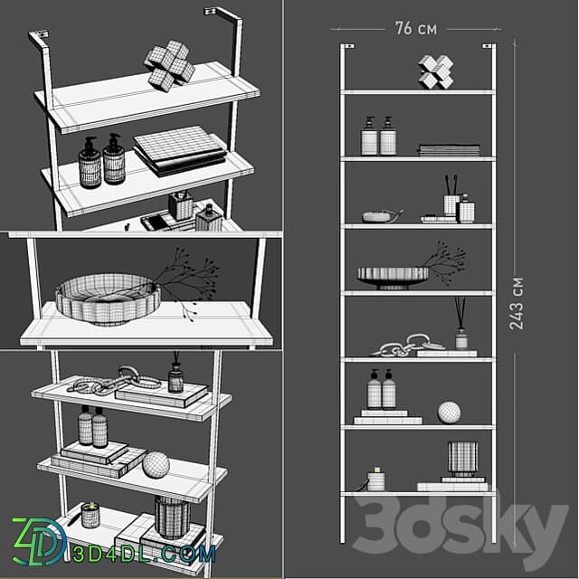 Decor set 3D Models 3DSKY