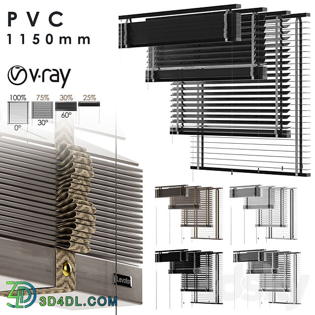 PVC Blind 1150 in 45 mm Vray