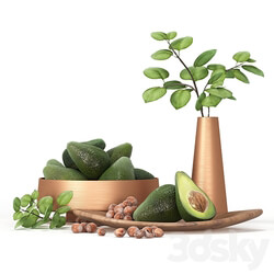 Other kitchen accessories Decorative set for the kitchen with avocado 