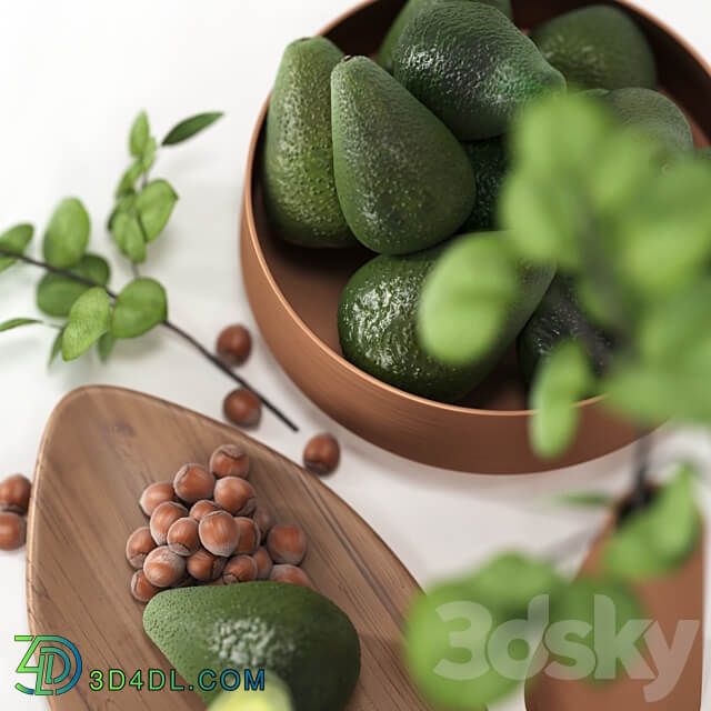 Other kitchen accessories Decorative set for the kitchen with avocado