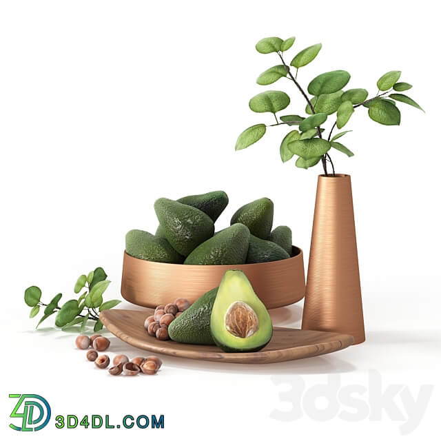 Other kitchen accessories Decorative set for the kitchen with avocado