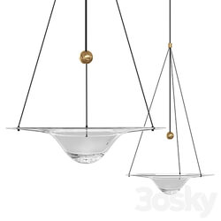 Pendant light CLEPSYDRA Glass chandelier 