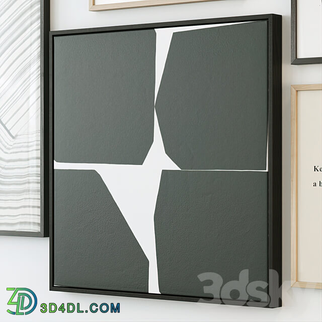 Modern abstract paintings 3D Models