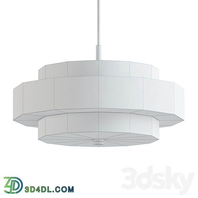 Pendant light Paquette shaded drum chandelier