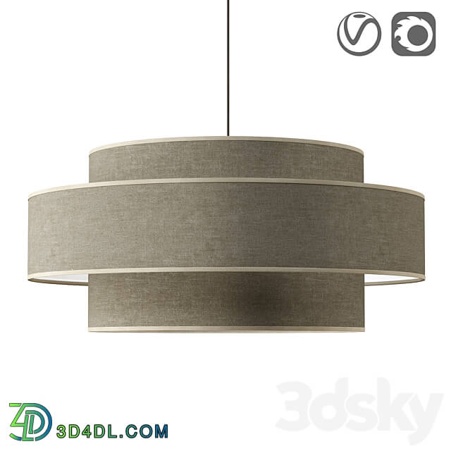 Pendant light Linen lamp Souko