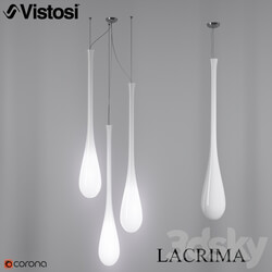 Vistosi LACRIMA design by PAOLO CREPAX Pendant light 3D Models 