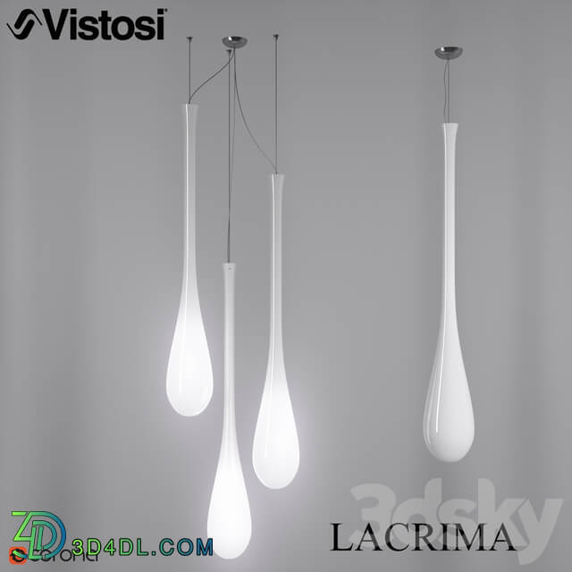 Vistosi LACRIMA design by PAOLO CREPAX Pendant light 3D Models