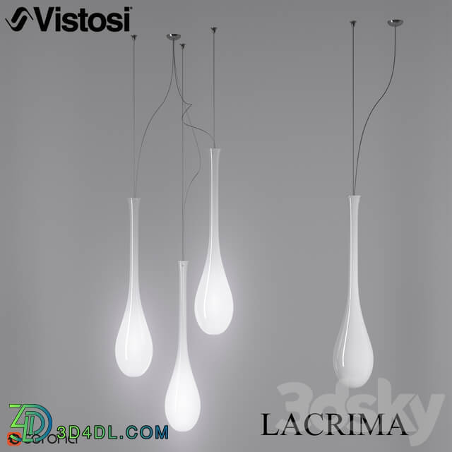 Vistosi LACRIMA design by PAOLO CREPAX Pendant light 3D Models