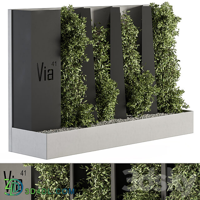 Other Outdoor Green Wall and Fence Architecture Element 44