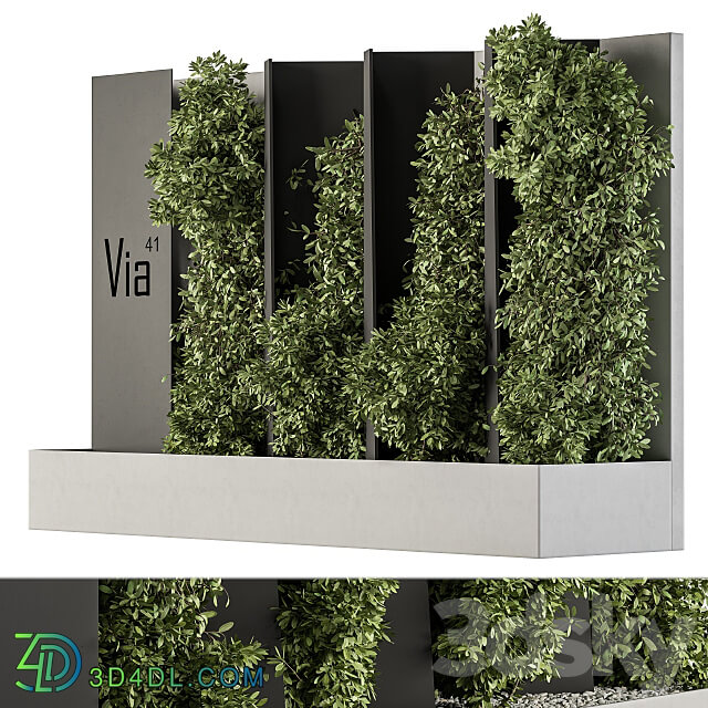 Other Outdoor Green Wall and Fence Architecture Element 44