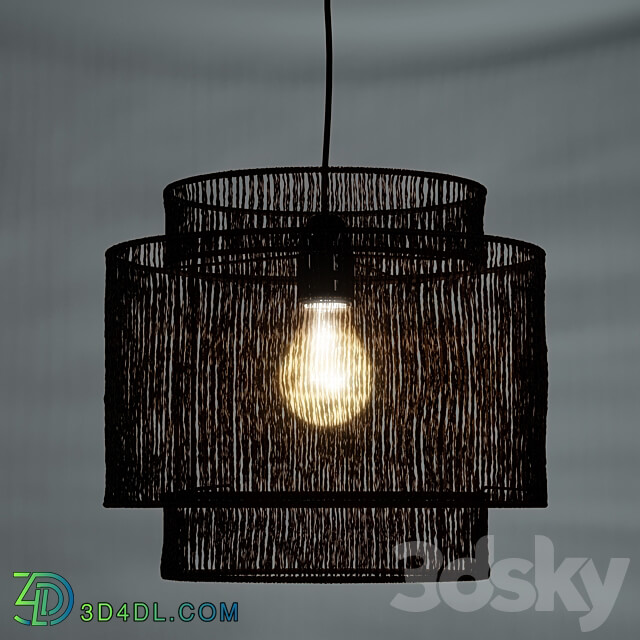 Pendant light Natural hemp lamp Yaku