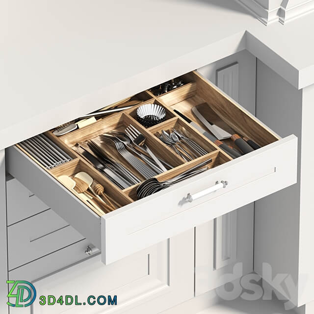 Filling for kitchen drawers