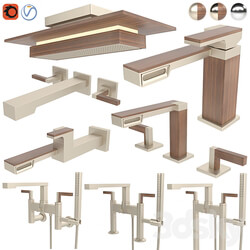 Brizo faucet and shower Frank Lloyd wright collection 