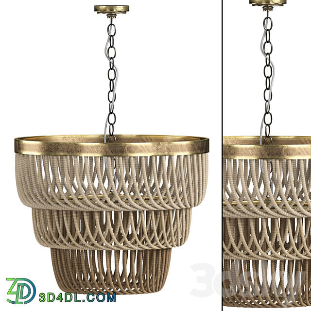 Pendant light macrame chandelier 09