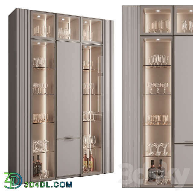 Wardrobe Display cabinets Сupboard with dishes My Design 23