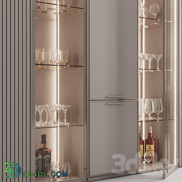 Wardrobe Display cabinets Сupboard with dishes My Design 23