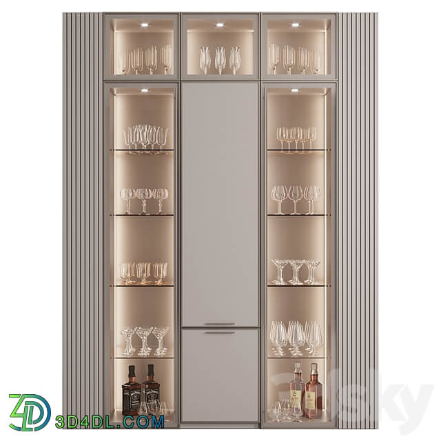 Wardrobe Display cabinets Сupboard with dishes My Design 23