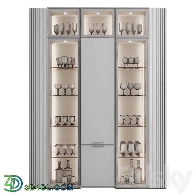 Wardrobe Display cabinets Сupboard with dishes My Design 23