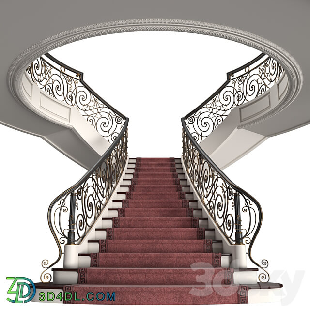 Mansion staircase 3D Models