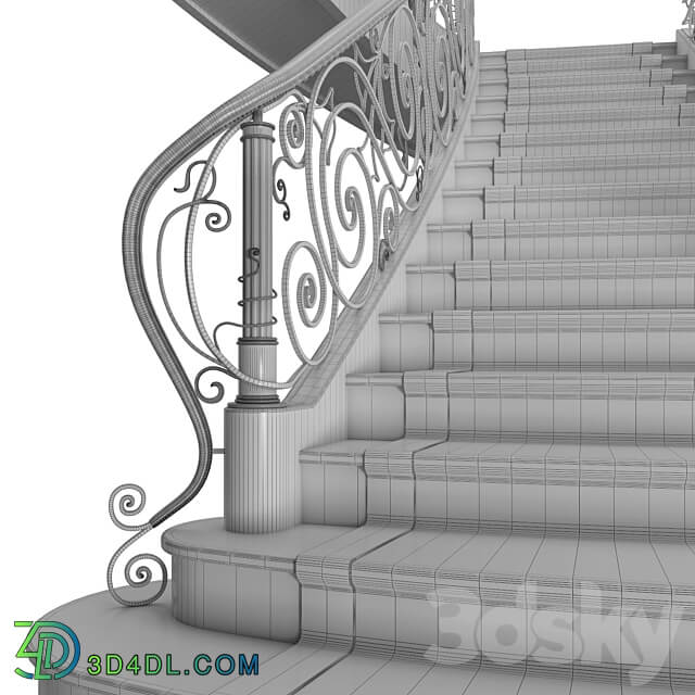Mansion staircase 3D Models