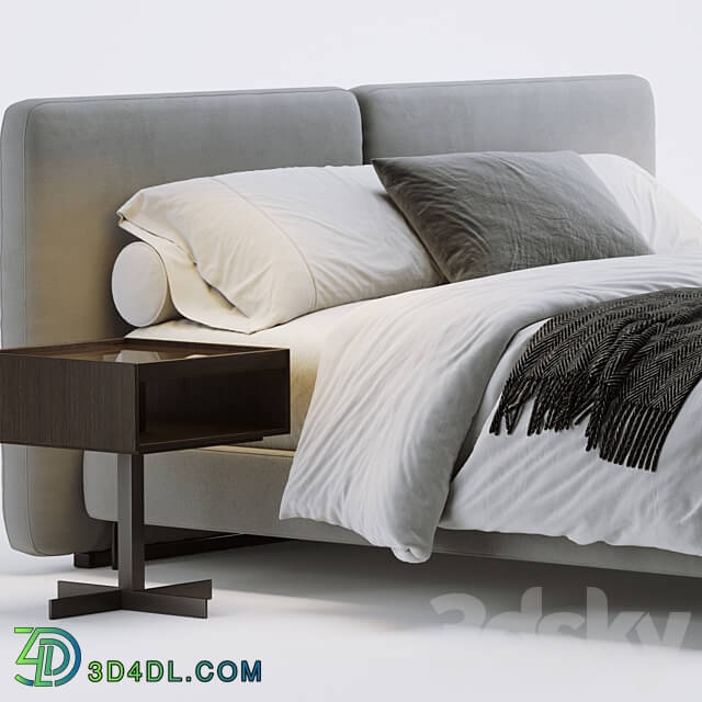 Bed Minotti tatlin bed