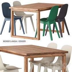 Morbylanga Odger IKEA Table and chairs Table Chair 3D Models 3DSKY 