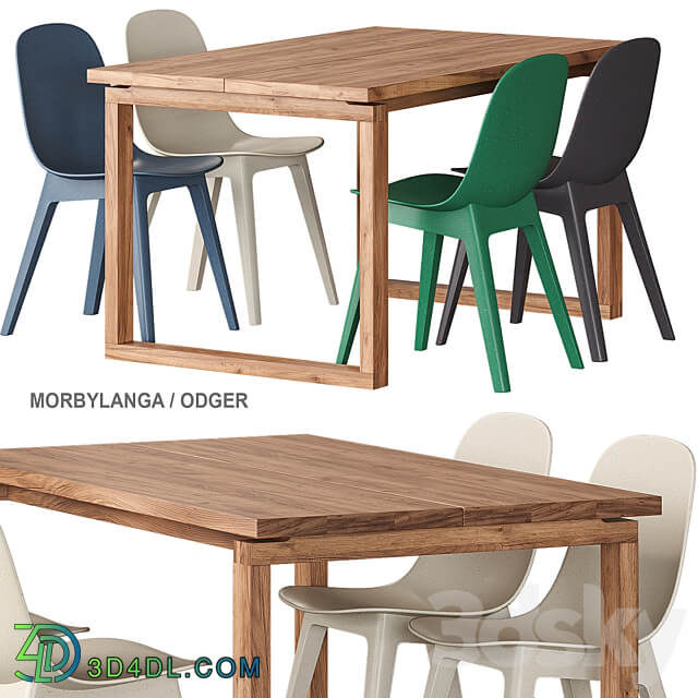 Morbylanga Odger IKEA Table and chairs Table Chair 3D Models 3DSKY