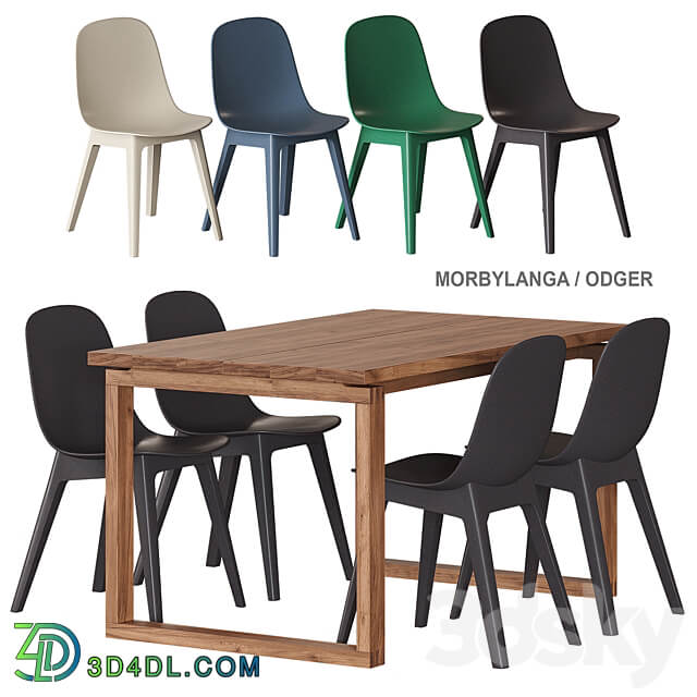 Morbylanga Odger IKEA Table and chairs Table Chair 3D Models 3DSKY